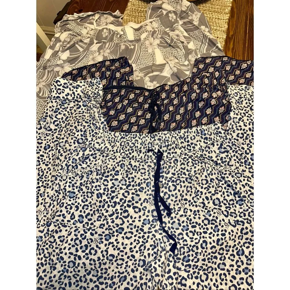 Victoria secret lounge pajama pants bottoms small lot of 3